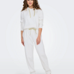Sweat  capuche noli - blanc cass / coeur dor en coton opal
