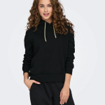 Sweat  capuche noli - noir / coeur dor en coton mina