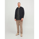 Sweat à capuche zippé relaxed fit manches longues noir thad Sweat à capuche zippé relaxed fit manches longues noir thad