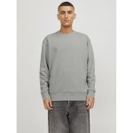Sweat col rond homme gris en coton