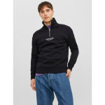 Sweat  col roul relaxed fit col haut manches longues noir en coton