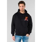 Sweat - shirt capuche loro noir en coton ole