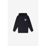 Sweat - shirt fille capuche samigi noir luna en coton Sweat - shirt fille capuche samigi noir luna en coton