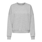 Sweat - shirt col rond gris clair en coton page Sweat - shirt col rond gris clair en coton page