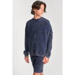 Sweat - shirt garon jonbo bleu en coton