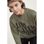 Sweat - shirt garon manibo vert yael en coton