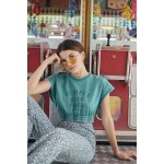 Sweat - shirt fille naellegi vert en coton