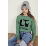Sweat - shirt fille titagi vert hana en coton Sweat - shirt fille titagi vert hana en coton