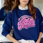 Sweat - shirt tonore marine en coton
