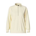 Sweatshirt col zippé en coton chilli gris bree Sweatshirt col zippé en coton chilli gris bree
