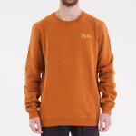 Sweatshirt corpo script - ocre en coton