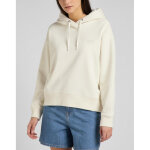 Sweatshirt femme à capuche - uni beige écru en coton Sweatshirt femme à capuche - uni beige écru en coton