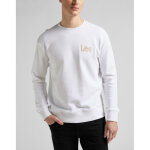 Sweatshirt homme wobbly lee - uni blanc en coton Sweatshirt homme wobbly lee - uni blanc en coton