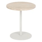 Table d'appoint celen travertin blanc Table d'appoint celen travertin blanc
