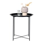 Table d'appoint en m�tal noir helgor