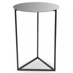 Table d'appoint oliana miroir et métal noir Table d'appoint oliana miroir et métal noir