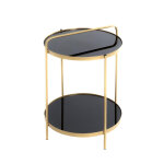 Table d'appoint plateaux miroir Table d'appoint plateaux miroir
