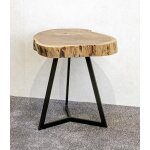 Table d'appoint plateau rondelle d'arbre modèle maxi Table d'appoint plateau rondelle d'arbre modèle maxi