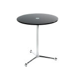 Table d'appoint en tube d'acier chrom