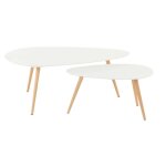 Tables basses gigognes blanches bloom Tables basses gigognes blanches bloom
