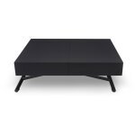 Table basse relevable noir mat cassy
