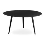 Table basse ronde bipolart mtal noir