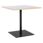 Table carrée 'fusion square' blanche et structure noire Table carrée 'fusion square' blanche et structure noire