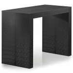 Table console extensible 200cm moulures orientales nassau morocco noir mat Table console extensible 200cm moulures orientales nassau morocco noir mat