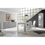 Table extensible 180x90cm urbino gris ciment Table extensible 180x90cm urbino gris ciment