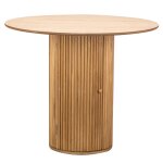 Table a manger 4 personnes ronde bois marron Table a manger 4 personnes ronde bois marron