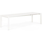 Table  manger blanche 2 rallonges kimmie