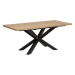 Table à manger olaf, métal et bois Table à manger olaf, métal et bois