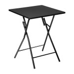 Table pliante 2 places noir