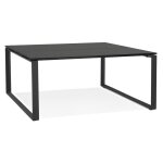 Table de runion ou bureau bench 'bakus square' noir
