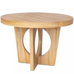 Table ronde extensible kalipso chêne clair Table ronde extensible kalipso chêne clair
