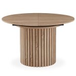 Table ronde extensible pied central style colonne burkina bois sonoma Table ronde extensible pied central style colonne burkina bois sonoma