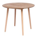Table ronde scandinave en pin naturel tradition