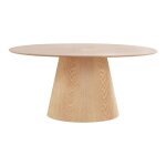 Table de salle  manger bolton placage de frne ovale, naturel