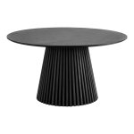 Table de salle � manger osaka placage de ch�ne noir