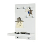 Tableau  cls dcor blanc brillant plateau et 7 crochets