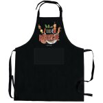 Tablier de cuisine barbecue avec poche recycl noir 72 x 90