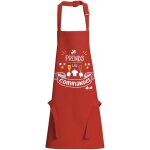 Tablier de cuisine enfant je prends les commandes rouge 52 x 63 Tablier de cuisine enfant je prends les commandes rouge 52 x 63