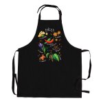 Tablier de cuisine sans poche pices recycl ? noir ? 72 x 90 cm