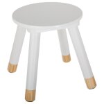 Tabouret blanc douceur