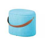Tabouret coffre bleu savana