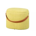 Tabouret coffre jaune et vert savana Tabouret coffre jaune et vert savana