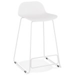 Tabouret snack mi - hauteur 'babylos mini' blanc design