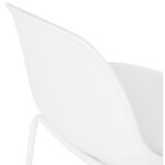 Tabouret snack mi - hauteur 'cookie mini' blanc style industriel
