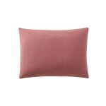 Taie d'oreiller en coton bicolore, bons jours etincelle, rose indien / rose solaire, essix
