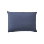 Taie d'oreiller en coton bicolore, bons jours, nocturne / denim, essix